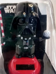 Rare Disney Star Wars Darth Vader Bobble Head Unique Candy Cane Christmas Solar - Picture 1 of 10