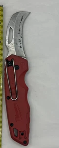 Milwaukee 48-22-1525 Fastback Hawkbill Folding Knife Red - Picture 1 of 10