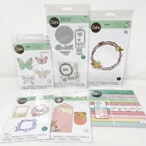 Sizzix Thinlits Bundle Spring Easter Flowers Butterflies Cutting Dies NEW - Picture 1 of 7