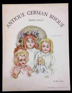 Muñecas antiguas alemanas de papel bisque vintage 1977 de Janet Nason sin cortar #5315  - Imagen 1 de 10