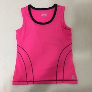 Fila Women's Sleeveless Medium Neon Pink/Black Shirt Sport Atheletic#256 - Picture 1 of 5