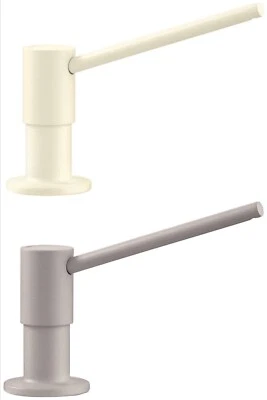 Dispensador de jabón sin goteo BLANCO Torre 10 oz montaje en cubierta, galleta o hormigón gris Foto 1 de 4