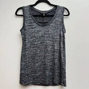 Banana Republic Womens Small Gray Slub Scoop Neck Loose Fit Flowy Tank - Picture 1 of 7