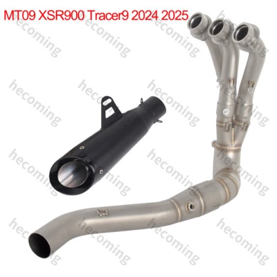 Silenciadores de tubo de enlace sistema de escape completo para Yamaha MT09 FZ09 Tracer 9 2024 2025 Foto 1 de 4