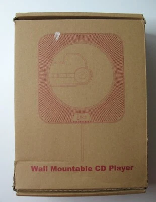 Wall Mountable CD Player Space Saver Model YR-Q200 White w/Remote New in Box (c) - Image 1 of 4