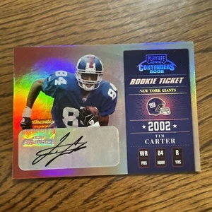 2002 Playoff Contenders #174 Tim Carter AU/600 - AUTOGRAPH RC - Picture 1 of 2