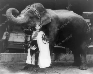 Elephant Circus Act 1916 Vintage 8x10 Reprint Of Old Photo - Picture 1 of 1