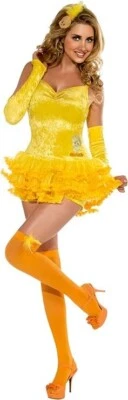 Tweety Bird Looney Tunes Secret Wishes Dress Sexy Adult Costume - Rubie's 880833 - Image 1 of 4