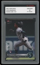 JULIO RODRIGUEZ 2022 TOPPS NOW MLB 1ST GRADED 10 ROOKIE CARD RC #17 MARINERS 