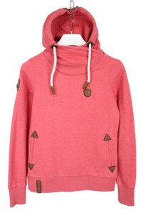 NAKETANO Hoodie Women's MEDIUM Pullover Hooded Pockets Melange Purple - Picture 1 of 10