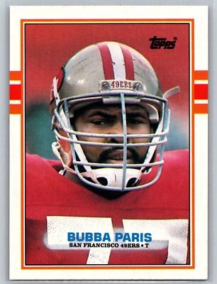 1989 Topps #22 Bubba Paris Rookie San Francisco 49ers - Image 1 of 2