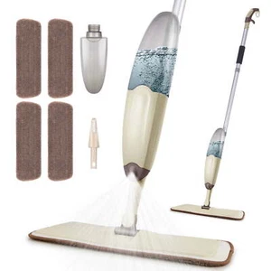 Microfiber Spray Mop, 4 Washable Mop Pads, 635ML Refillable Bottle - Picture 1 of 5