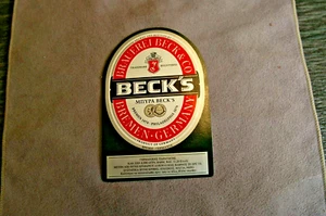 40) Bier Etikett aus Bremen: Brauerei Beck&Co - Bild 1 von 1