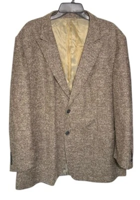 Ibiza Seville Wool Blend Men’s Blazer Brown Size 46R Office Career Party - Image 1 of 4