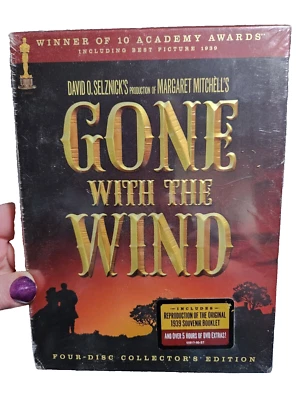 GONE WITH THE WIND FOUR DISC COLLECTOR'S EDITION  NEW SEALED SOUVENIR BOOKLET - Image 1 of 2