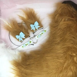 Cosplay Personalizado Gatito Marrón Zorro Gato Mascota Juego Cola Orejas Collar - Imagen 1 de 1