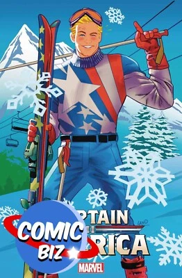 CAPTAIN AMERICA #4 (2023) 1ST PRINTING *GREG LAND CHALET SKI VARIANT COVER*