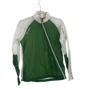 Sunice Weatherproof Light Weight Zip Up Jacket Green White Packable Womens Med - Picture 1 of 6