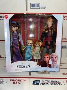 MATTEL DISNEY FROZEN ROYAL FAMILY OF ARENDELLE BOX HAS DAMAGE AND IS OPENED - Picture 1 of 10