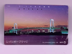 Rainbow Bridge Japanese Used Telephone Card Made in Japan Japan Japanese NTT - Picture 1 of 6