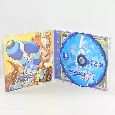 ROCKMAN X5 Megaman PS1 Playstation For JP System ccc p1 - Image 1 of 2