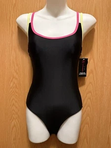 No Boundaries Junior Multi-Strap Rich Black One Piece Swimsuit Size S (3-5) - Picture 1 of 2