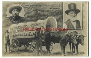 Planwagen Indian Drive CATTARAUGUS County SALAMANCA NY 1910 Blessing RPPC - Bild 1 von 2