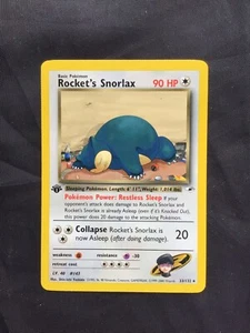 Pokemon Karten: Gym Heroes 1. Edition Rare: Rocket's Snorlax 33/132 - Bild 1 von 10