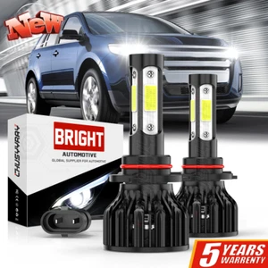 For Ford Edge 2011-2014 6000K 2pc 9012 LED Headlight High/Low Beam Bulbs Kit - Picture 1 of 7