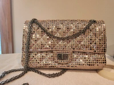 Bolso Chanel Espejo 2.55 Solapa Acolchado Gamuza con Piel de becerro Foto 1 de 4