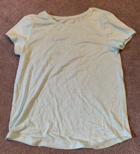 So Favorite Tee Girls Shirt Teal Sparkles Size 12 - Picture 1 of 2