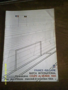 FOOTBALL ELIMINATOIRES COUPE DU MONDE 1986 FRANCE BULGARIE 21 11 84 PLATINI - Picture 1 of 3