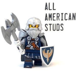 LEGO Castle Crown Hawk Knight Minifigure 7094 Fantasy Era 852293 Scale Mail 7036 - Picture 1 of 8
