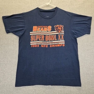 Vintage 1985 Chicago Bears Tshirt Size In Photos Super Bowl XX Single Stitch USA - Picture 1 of 17