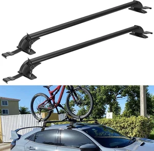 Car Roof Rack Cross Bar with Anti-Theft Lock Adjustable Window Frame for Bike Ka - Picture 1 of 8