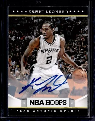 12/13 PANINI HOOPS AUTOGRAPH #236 KAWHI LEONARD - RARE - Image 1 of 2