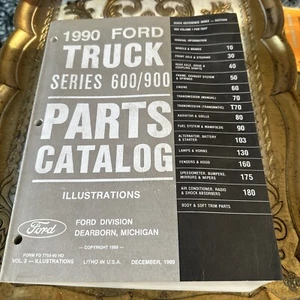 1990 FORD 600 - 900 SERIES TRUCKS B C F L MASTER PARTS CATALOG MANUAL ILLUSTRATI - Picture 1 of 8