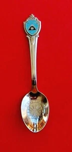 VINTAGE SAMMLERSTÜCK LAKE PLACID U.S.A. TEE / CADDY SILBER TELLER LÖFFEL (W) - Bild 1 von 1