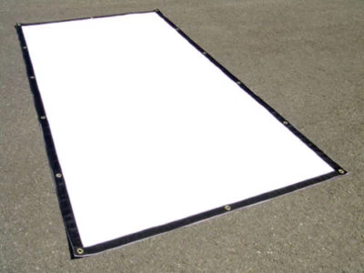 Lona, resistente, blanca, impermeable, 18 oz. Vinilo 66" X 43" pedido personalizado Foto 1 de 3