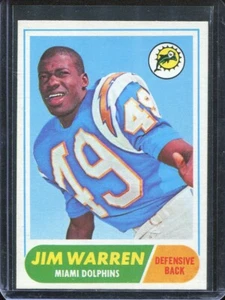 1968 Topps Football # 66 Jim Warren (NM-MT) Near Mint to Mint - Picture 1 of 2