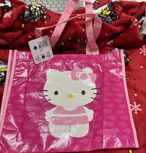 Sanrio Hello Kitty wiederverwendbare Einkaufstasche Beuteltasche mit Etikett - Bild 1 von 2