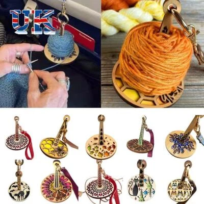 Yarn Storage Portable Wrist Yarn Holder with Leather Wrist Strap Yarn Minder