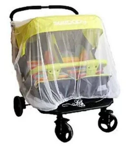 Mosquito fly insect sun dust protect cover net mesh Twin Pram Stroller M13 - Picture 1 of 4