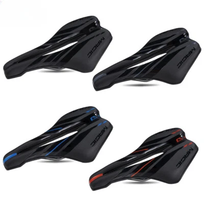 Almofada esponja de couro ecológico selim de bicicleta MTB assento de corrida gel superfície do mar - Imagem 1 de 4