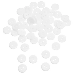 200 Pcs Resin Round Buttons Small Decorative for Crafts Fasteners Clothing - Picture 1 of 20