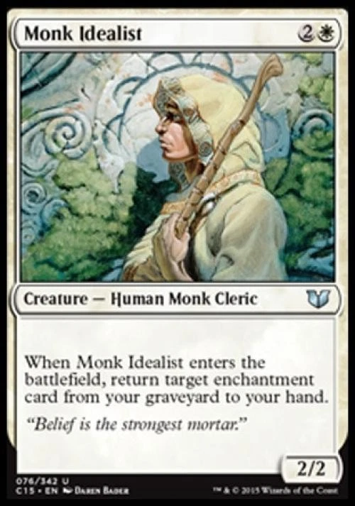 Monk Idealist - Light Play MTG Commander 2015 - Image 1 of 1