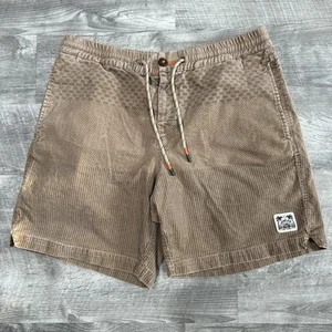 Howler Bros Cordshorts 7" Herren 35 beige geometrisches Chino Kordelzug elastisch - Bild 1 von 18
