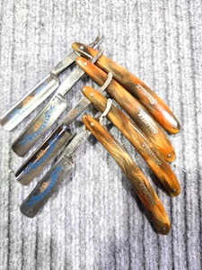 RARO JUEGO DE MAQUINILLAS DE AFEITAR RECTAS SILVERSTAHL GARANTI-SOLINGEN VINTAGE 7 DÍAS DE LA SEMANA - Imagen 1 de 15