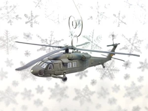 Sikorsky UH-60 Black Hawk US Army Helicopter Custom Christmas Ornament  War Gift - Picture 1 of 10