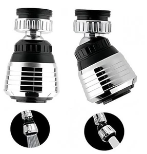 2PCS 360 Degree Swivel Faucet Aerator Deluxe Water Saving Faucet Sprayer Water - Picture 1 of 7